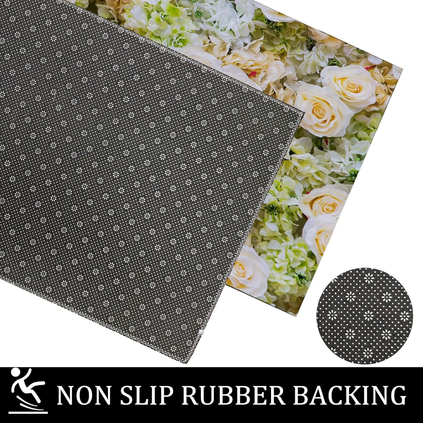 Colorful Sushi Indoor Doormat, Non-Woven Fabrics Non Slip Floor Mat 17x29.5 in Area Rug Quick Absorbent Entrance Rug Front Door Mat, Welcome Mats Entryway Rug Doormats for Kitchen Home Bedroom