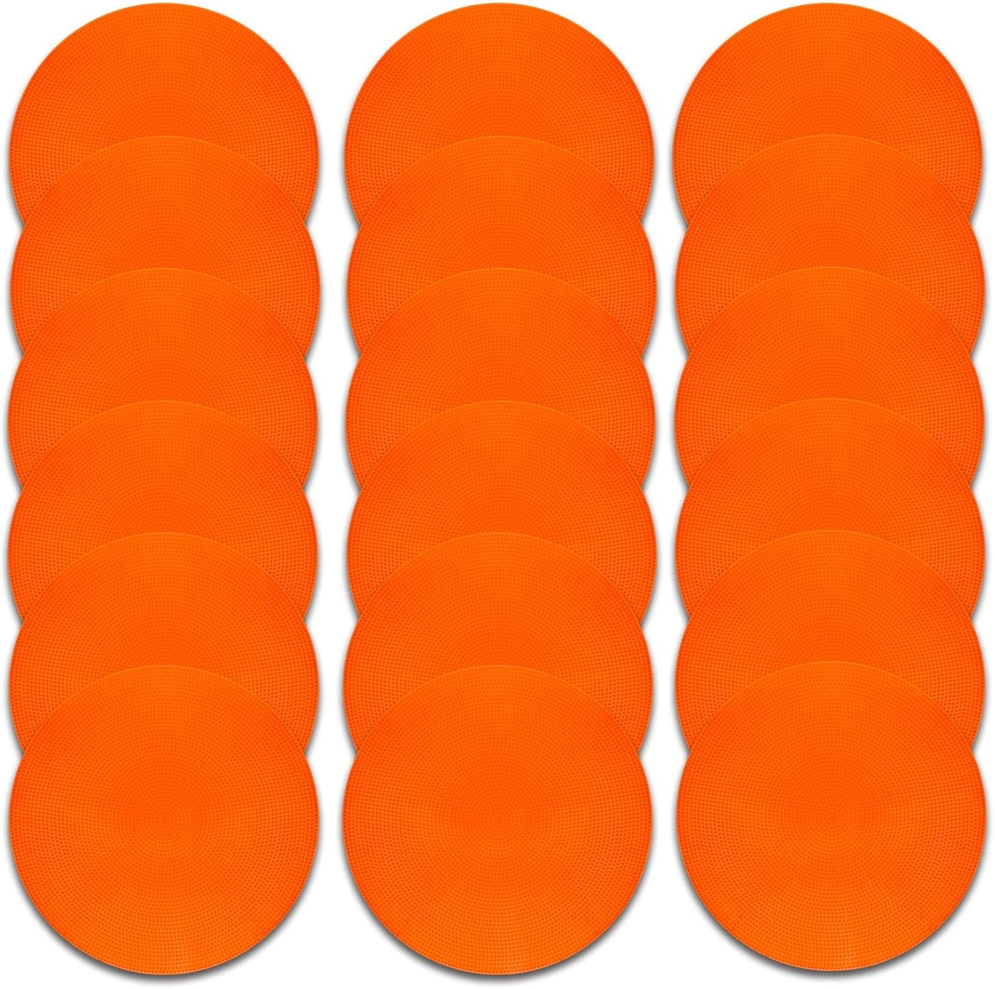 Poly Spot Markers 9 inch Non-Slip Rubber Agility Markers Flat Field Cones Floor Dots for Football, Soccer, Basketball Training Markers, School Activities, Exercise Drills, Social Distancing