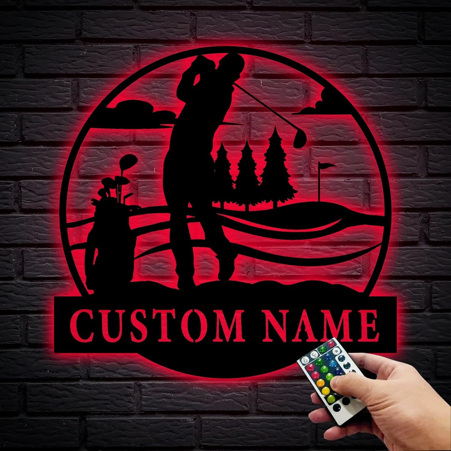 Custom Golf Metal Wall Art, Golf Sign, Personalized Golfer Gift, Gift for Men, Mancave Decor, Golf Metal Wall Hangings, 8-24 Inch