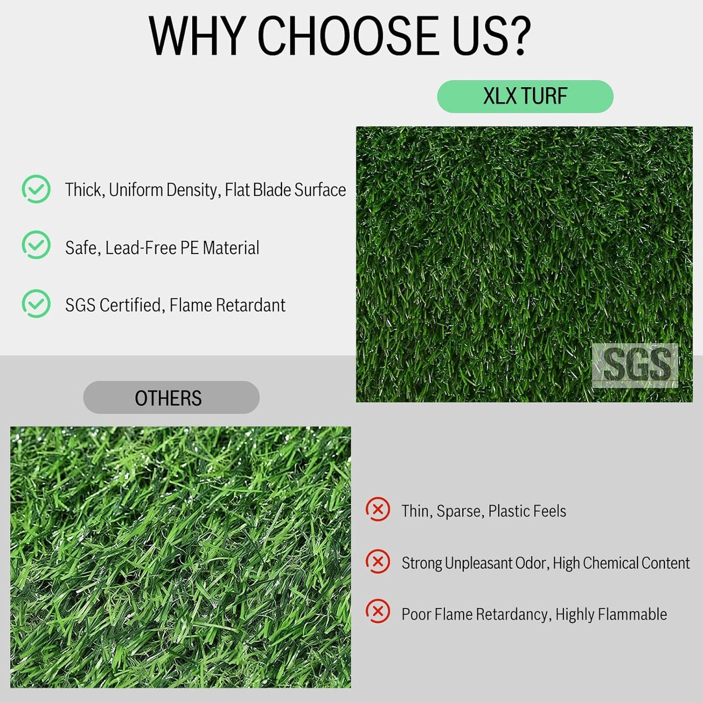 XLX TURF Artificial Grass Table Runner 12 x 48 Inch, Green Fake Turf Table Centerpiece Decor Golf Theme Party, Birthday, Holiday, Banquet, Dining