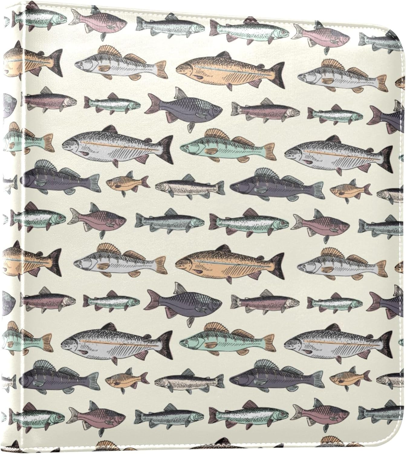 Fisyme Vintage Fish Photo Album Self Adhesive DIY Scrapbook Album for 2x3 4x6 5x7 6x8 Picture 20 Pages Memory Book for Family Wedding