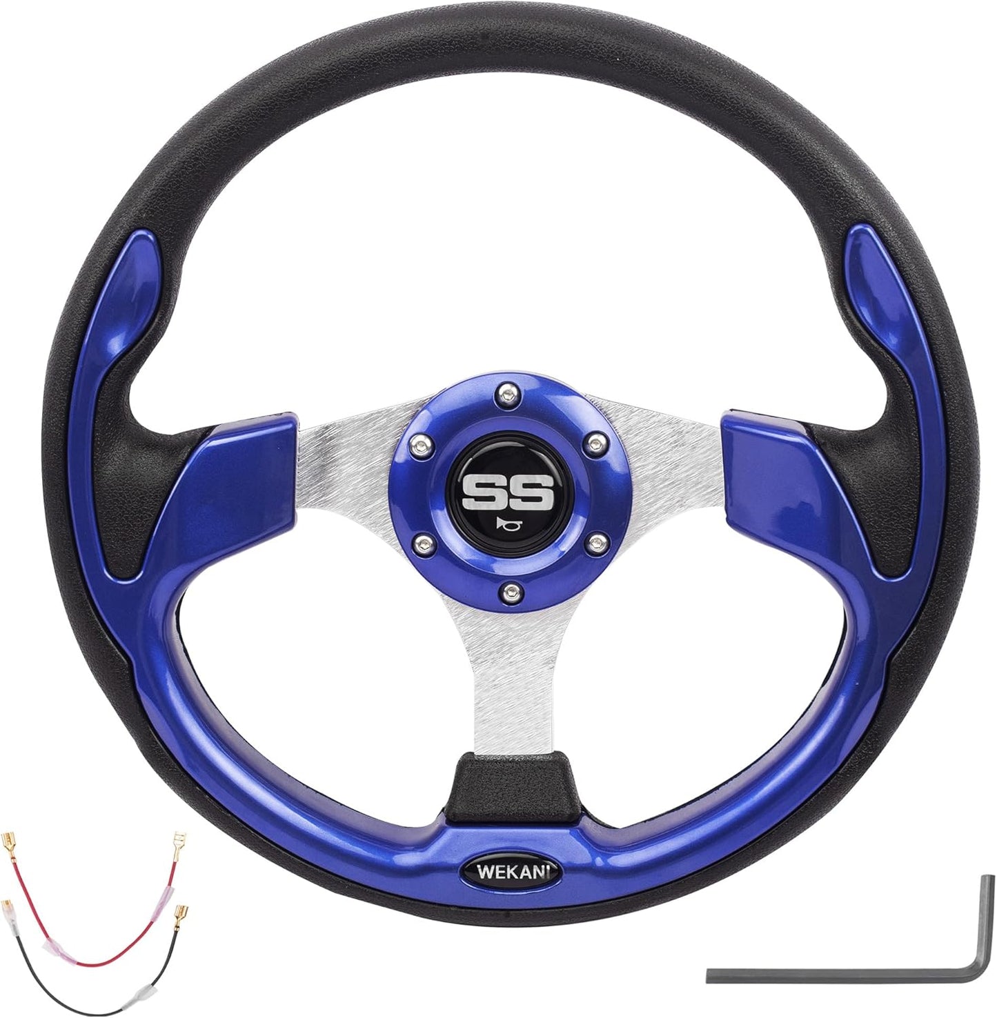 Golf Cart Steering wheel for EZGO YAMAHA and Club Car Precedent Most Golf carts Blue