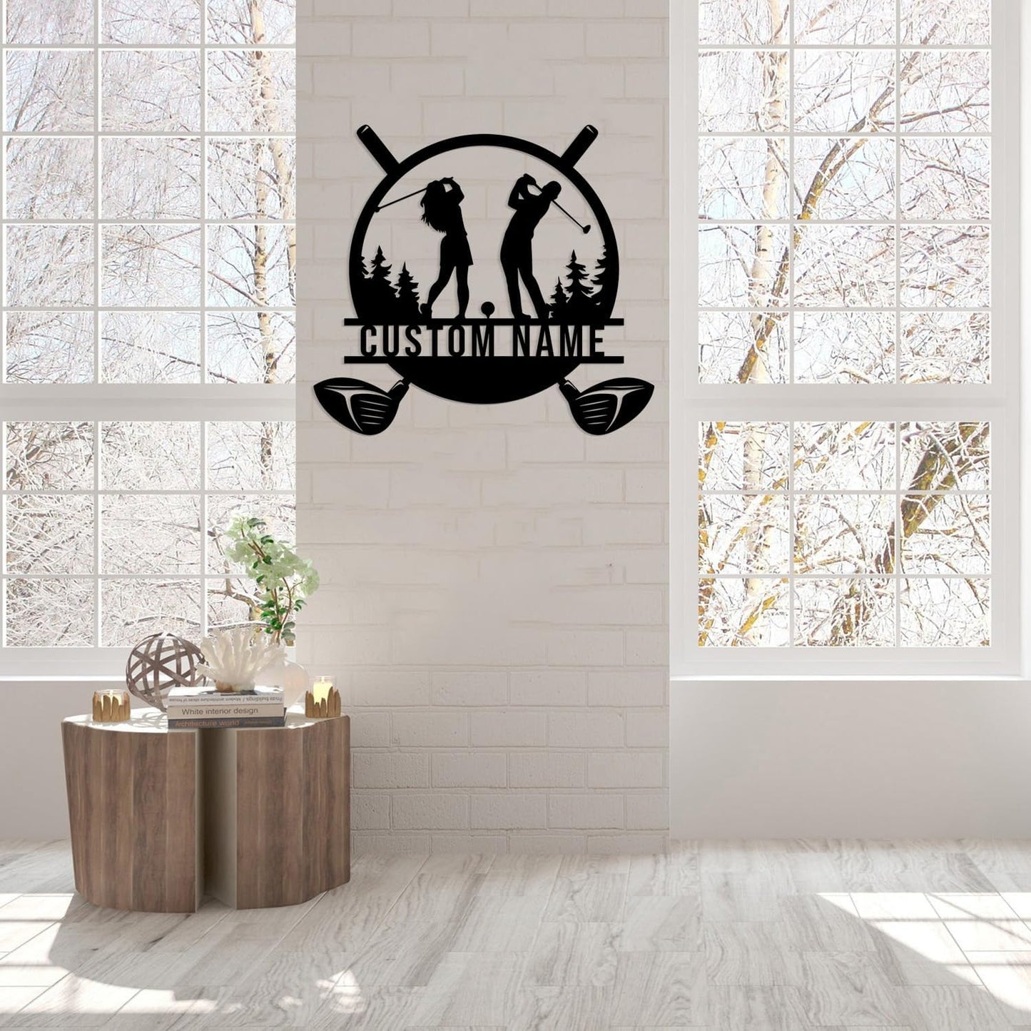 Custom Golf Metal Signs, Personalized Signage Wall Art Decor, Golfer Name Signs, Golf Metal Home Decor, Golf Club Signs (Style-4)