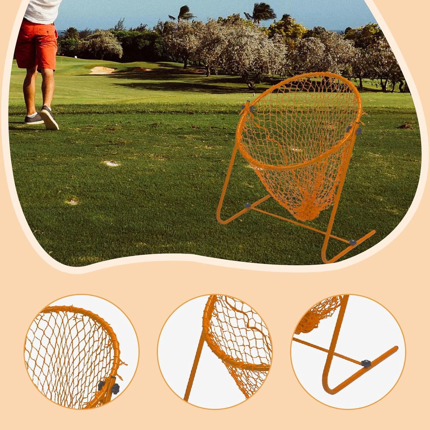 Golf Chipping Practice Net,Training Equipment Home Adjustable Angle Target Accessories for Exercise Pitching Backyard Driving