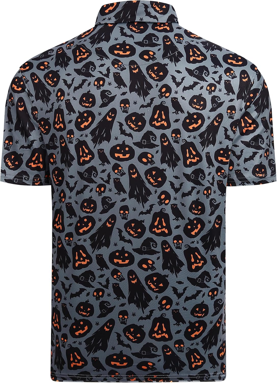 Alex Vando Mens Hawaiian Golf Shirt Moisture Wicking Digital Print Golf Shirts for Men