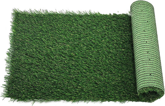 Artificial Grass Rug Outdoor Indoor,1.5 in Thick,Fake Grass Carpet Synthetic Turf Rug Realistic Turf Rug for Garden,Balcony,Patio with Drainage Holes (3FTX5FT)