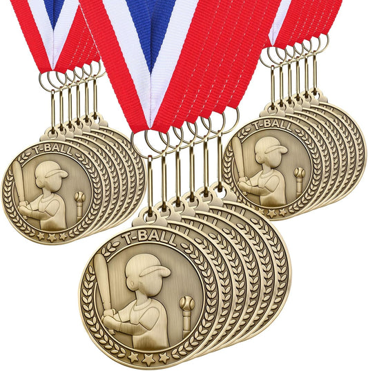 Remuuly 30 Pcs Gold Medals Bulk 2'' Basketball Soccer Baseball Volleyball Football Lacrosse Kickball Cheer Bowling Trophy Medals for Awards for Sports Participation Winner Gift