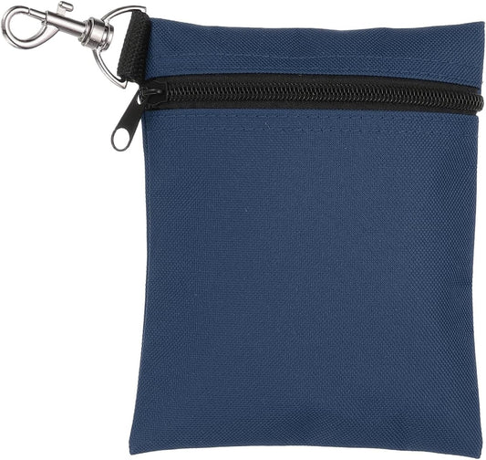uxcell Golf Tee Pouch, Professional Zipper Golf Tee Bag Accessories Pocket Gear Clip Bag with Metal Lobster Claw Clip Organizer Storage Bags for Men and Women