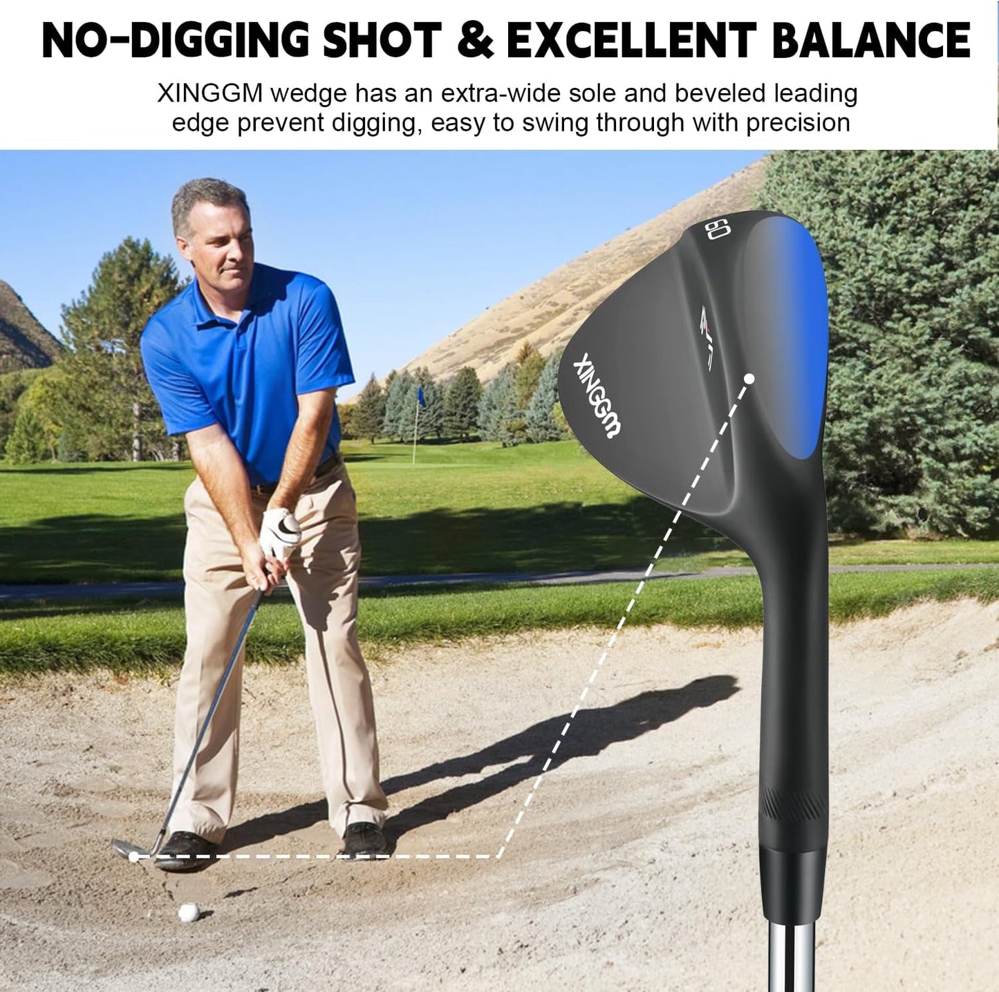 Forged Golf Wedge Set for Men or Individual 48/50/52/54/56/58/60/68/70/72 Degree RH Gap Wedge Sand Wedge Easily Escape from Bunker,Milled Face for More Spin