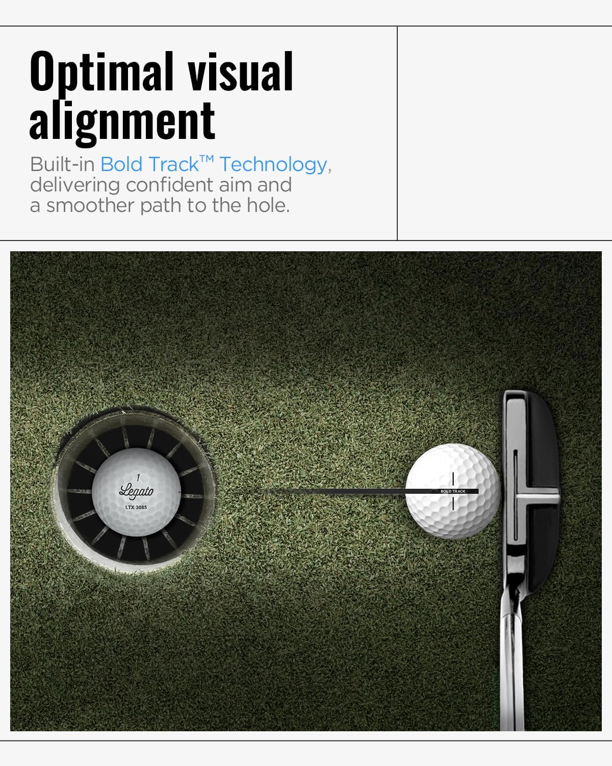 Legato Golf Balls LTX3085 | Maximized Distance with Soft Feel | 3 Piece | Urethane Cover | 85 Compression