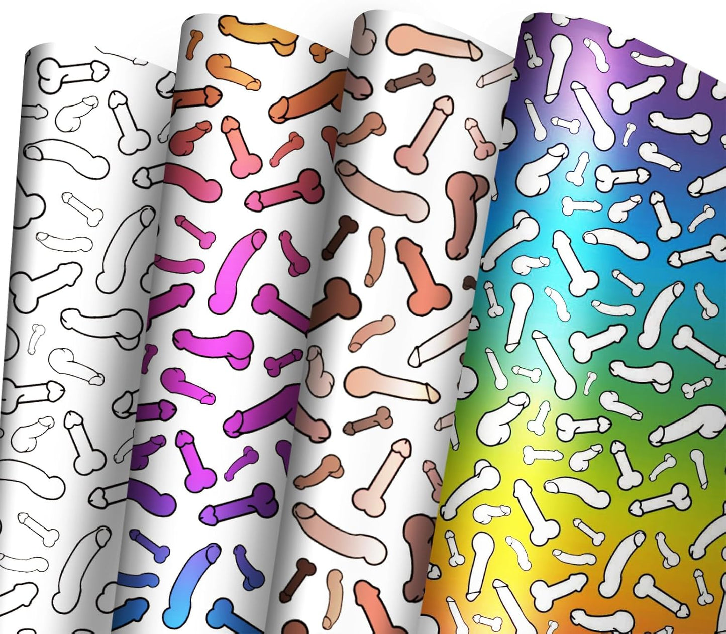 Dtiafu Funny Wrapping Paper for Women Men - 8 Sheets Rude Gift Wrapping Paper for Birthday Bridal Shower Anniversary - 20 x 28inch Per Sheet