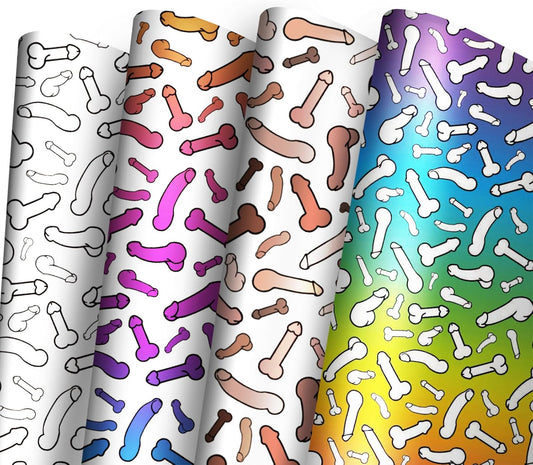 Dtiafu Funny Wrapping Paper for Women Men - 8 Sheets Rude Gift Wrapping Paper for Birthday Bridal Shower Anniversary - 20 x 28inch Per Sheet