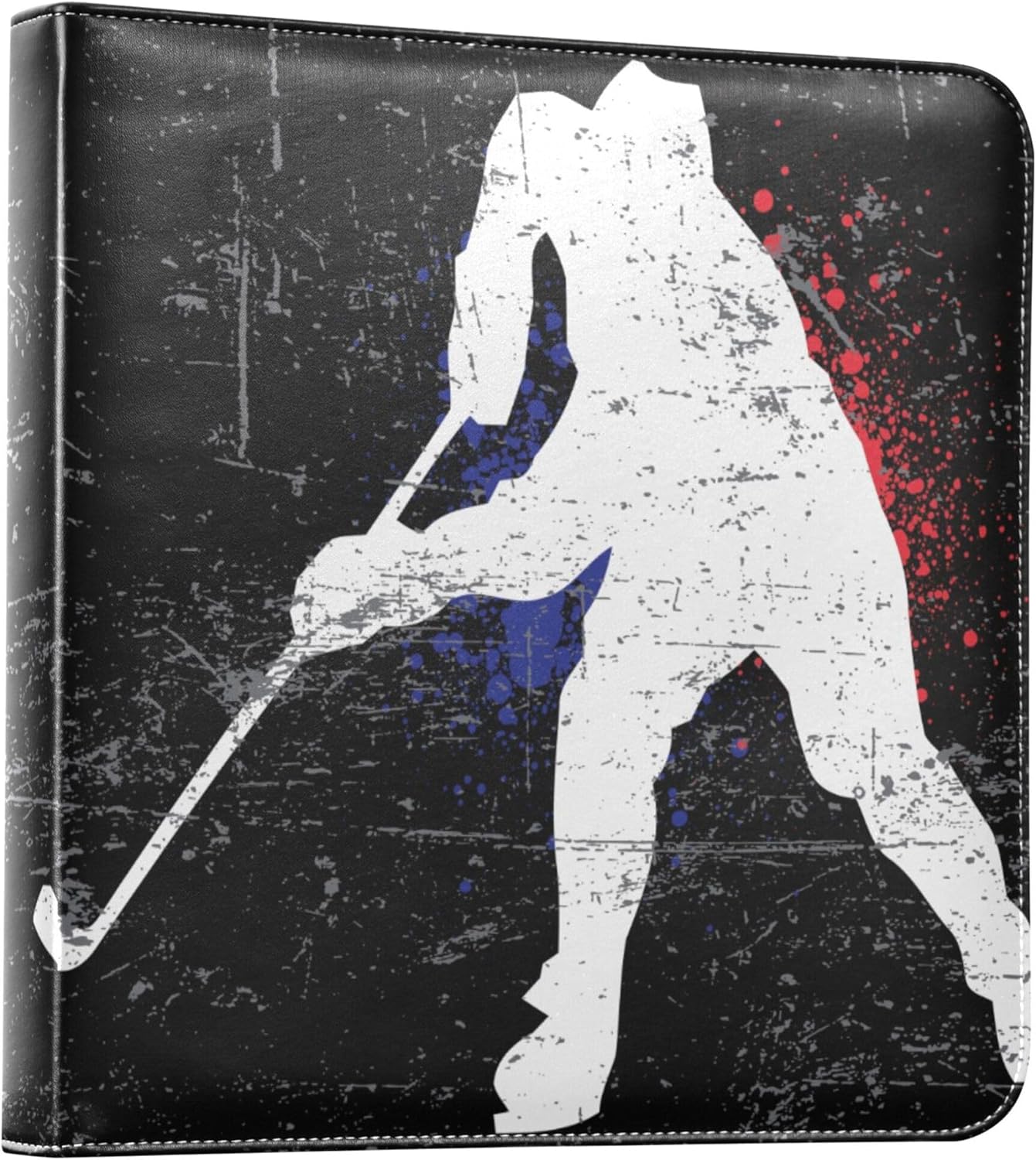 Fisyme Hockey Sport Photo Album Self Adhesive DIY Scrapbook Album for 2x3 4x6 5x7 6x8 Pictures 20 Pages Memory Book for Family Wedding