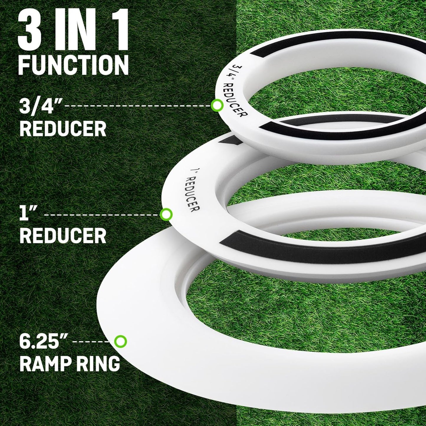 Golf Putting Ring Set, Usable for Green Indoor and Outdoor Putting Practice， Improve Your Shorter Putting Skills and Increase Confidence, Golf Gifts for Men & Women