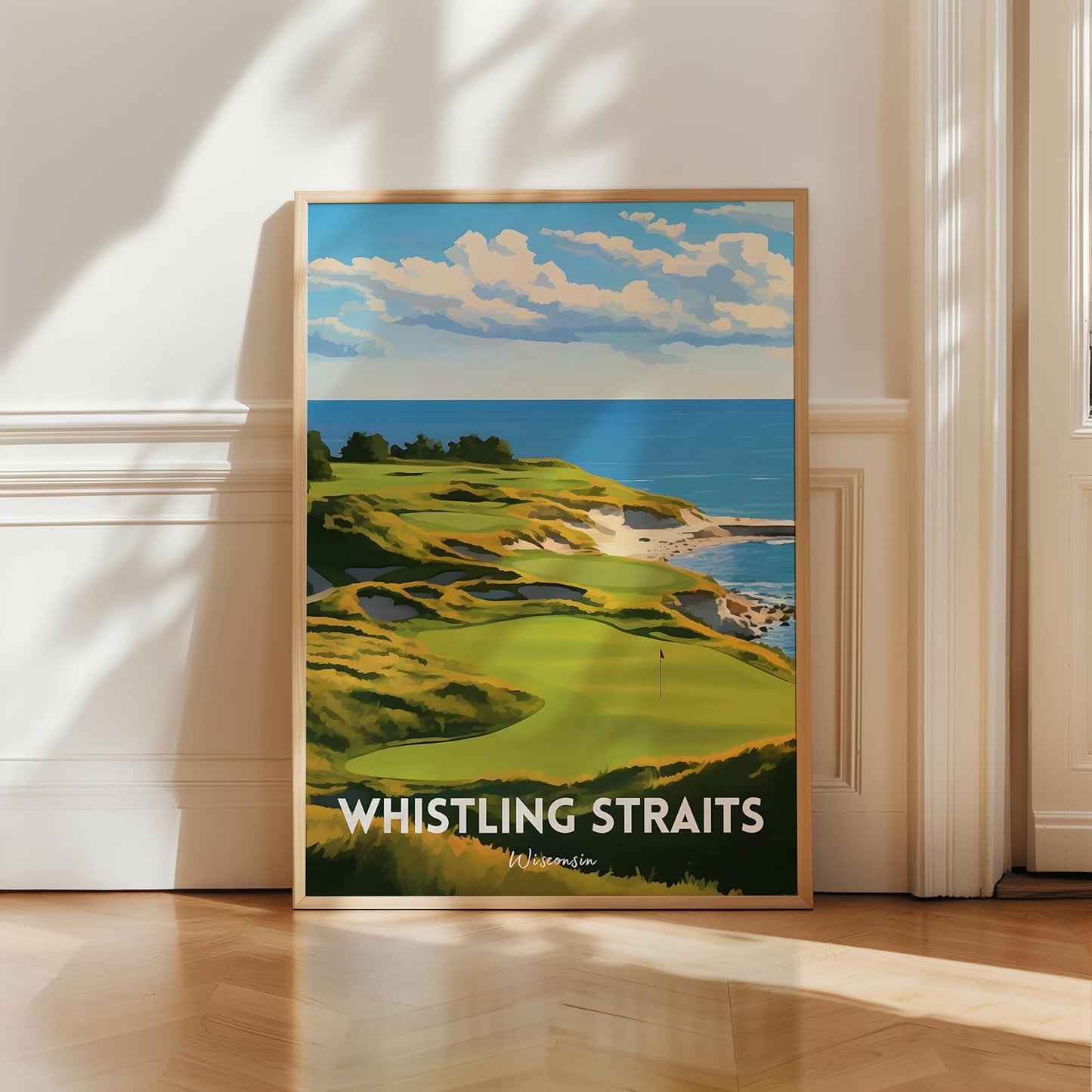 Golf Course Premium Giclee Fine Art Prints - Augusta, Pebble Beach, Pinehurst, Golf Course Posters, Golf Wall Art, Aesthetic Poster for Home Office Decor, Ready to Frame