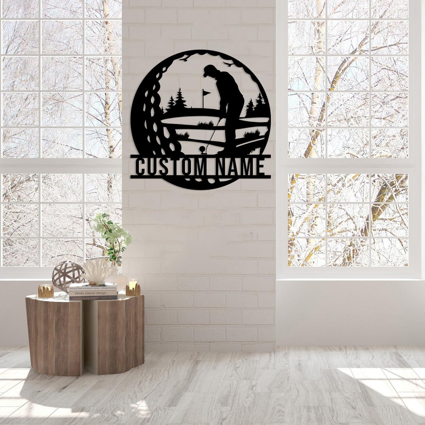 Custom Golf Metal Signs, Personalized Signage Wall Art Decor, Golfer Name Signs, Golf Metal Home Decor, Golf Club Signs (Style-5)