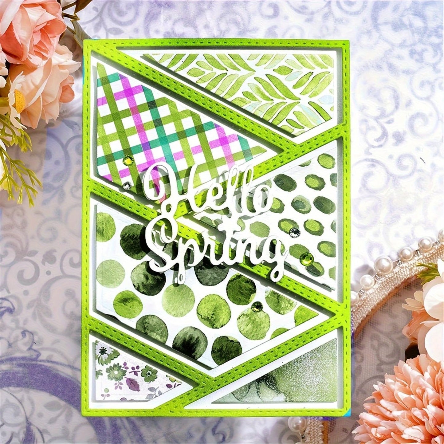 Metal Cutting Die for Scrapbooking - Cut Stencils for DIY Scrapbook Photo Album Decorative Paper Card, Card Making Supplies & Crafting Die Cut (Irregular Background Box 5.5 x 3.9 in)