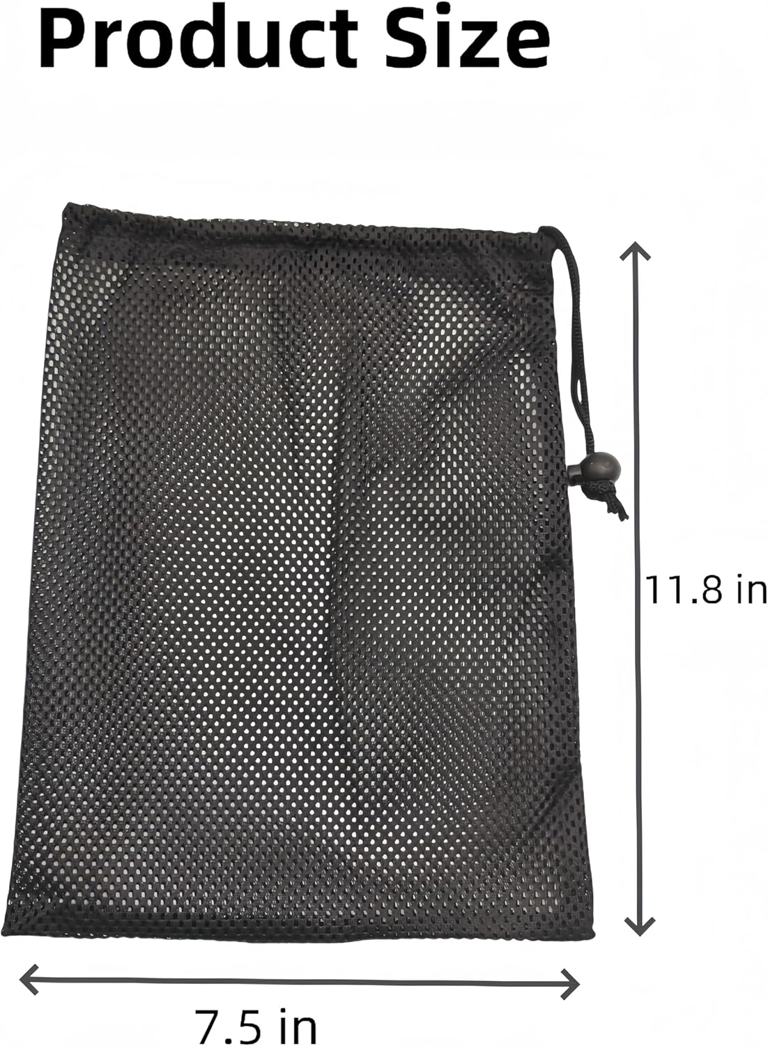 6 Pcs Mesh Bags Drawstring 11.8" x 7.5" Small Golf Ball Mesh Bag, Nylon Sports Net Bag Multipurpose for Golf Stuff Balls, Tennis ball and Travel