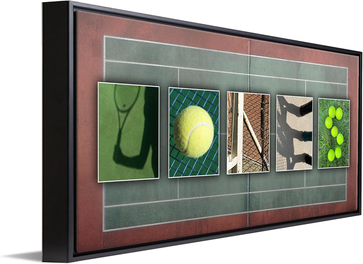 Personal-Prints TENNIS Personalized Décor or Gift for the Tennis Player, Coach, Tournament Champion, or Fan | Customized Tennis Name Wall Art Gift (16"x32" Float Framed Canvas)