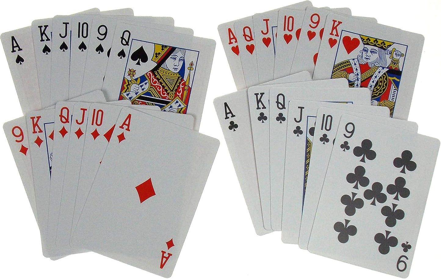 Hickoryville Euchre Playing Cards Set – 2 Decks with Suit Marker Dice – Classic Euchre Card Game Bundle