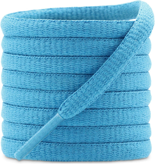 DELELE 2Pair Oval Shoes laces 42 Colors Half Round 1/4" Athletic ShoeLaces for Sport/Running Shoes Shoe Strings