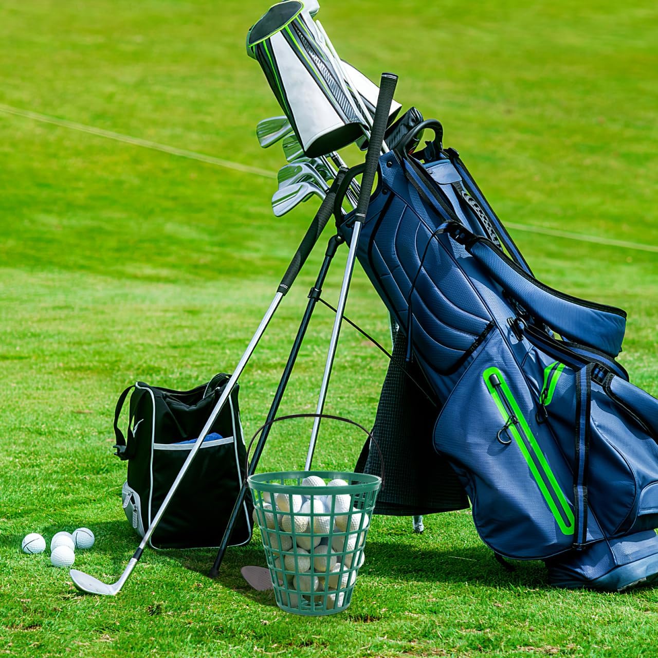 BESPORTBLE Golf Ball Basket Golfball Container with Handle Golf Range Baskets Ball Holder Contain