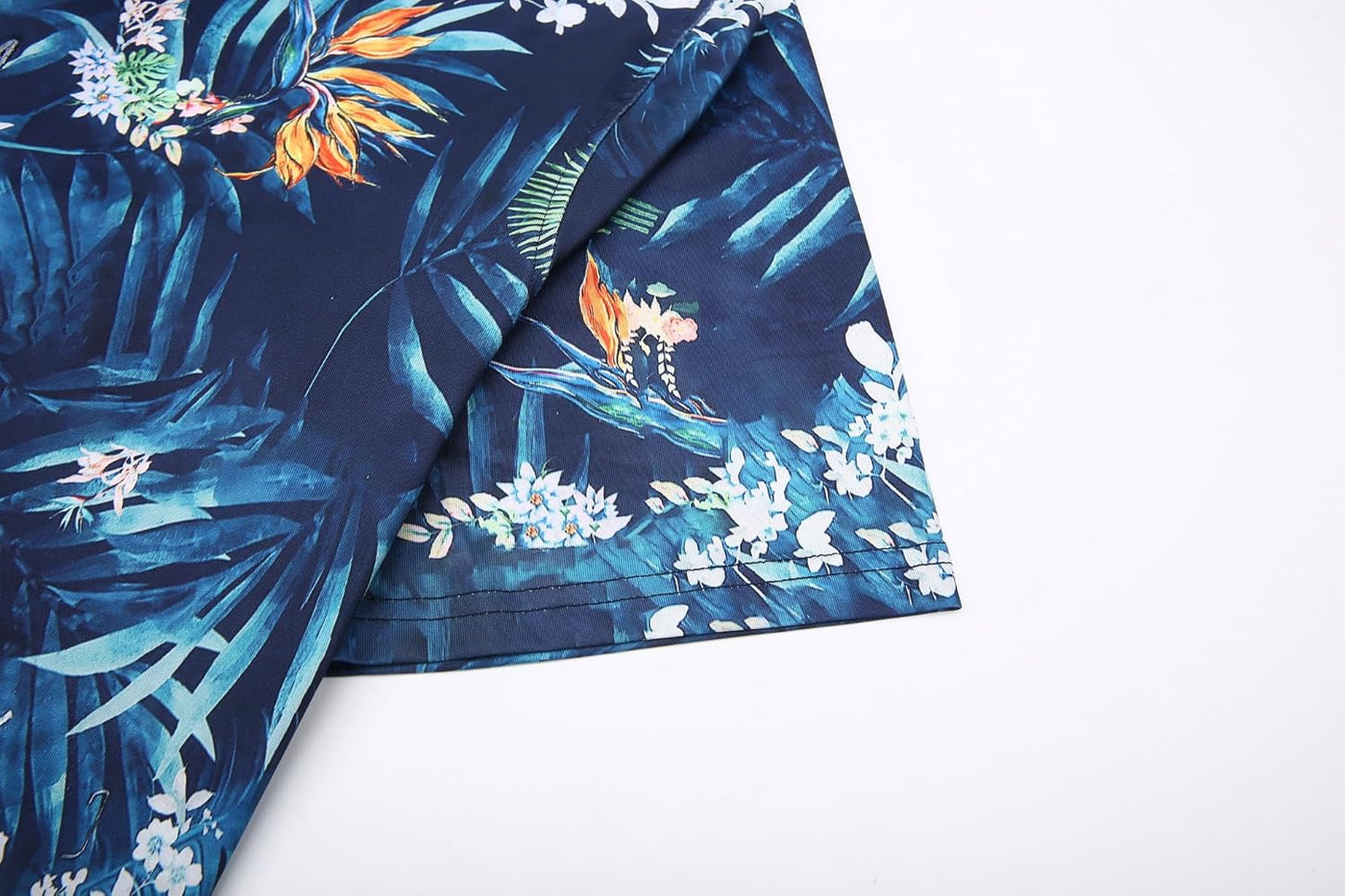 Alex Vando Mens Hawaiian Golf Shirt Moisture Wicking Digital Print Golf Shirts for Men