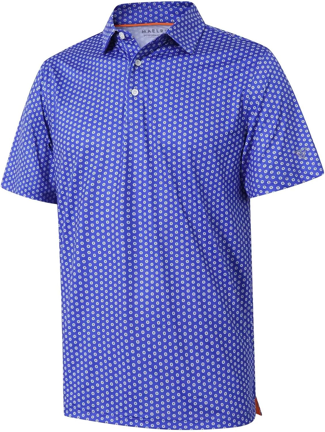 Golf Shirts for Men Dry Fit Short Sleeve Print Performance Moisture Wicking Polo Shirt