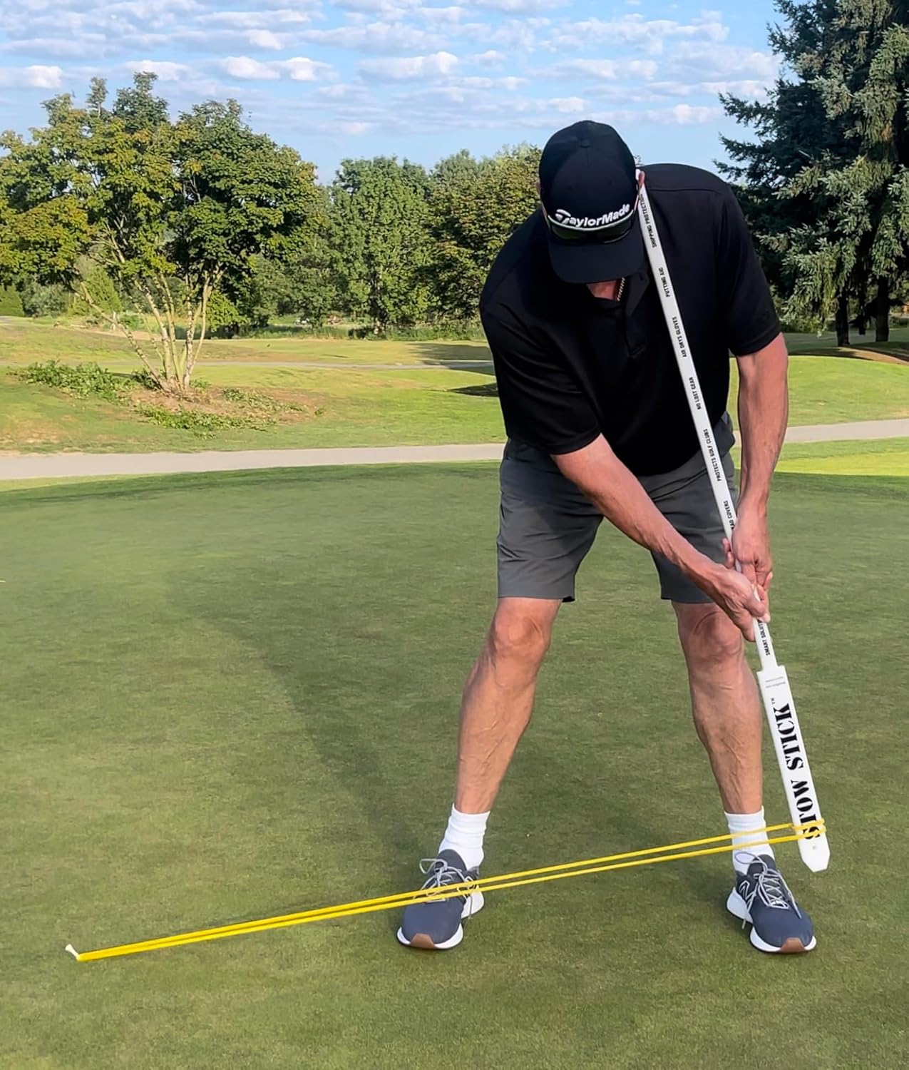 Adds Golf Skill, Play Smart & Putt Better, Protects Clubs, No Lost Gear, Travel Bag Arm, Resistance Tool, Putting Alignment Aid, Pregame Warm-Up, Golf Forever Stretching Bar & Training