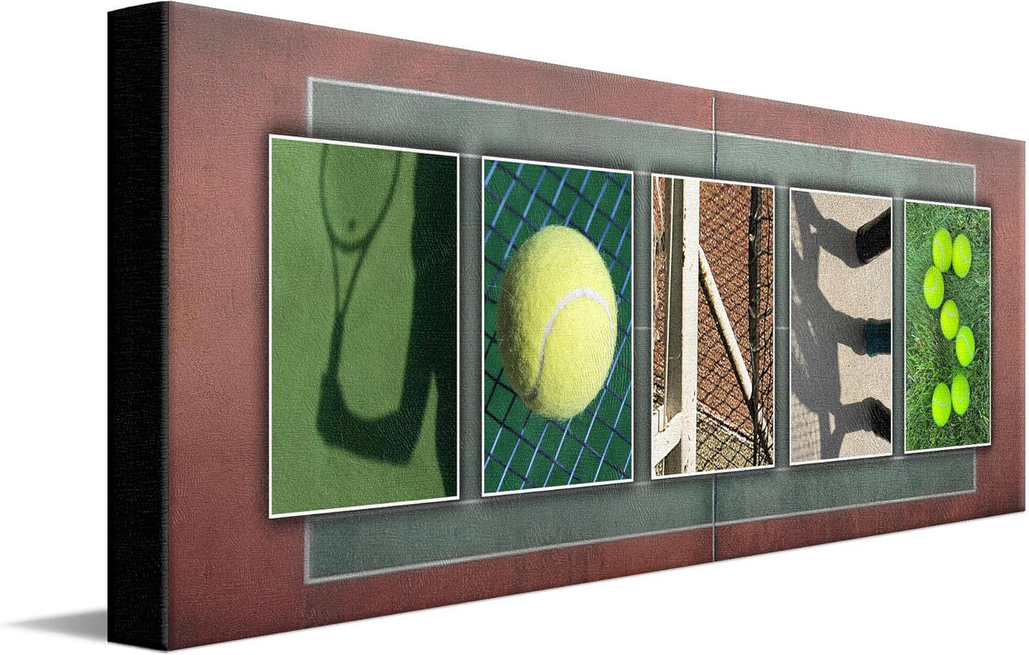 Personal-Prints TENNIS Personalized Décor or Gift for the Tennis Player, Coach, Tournament Champion, or Fan | Customized Tennis Name Wall Art Gift (10"x30" Stretched Canvas)