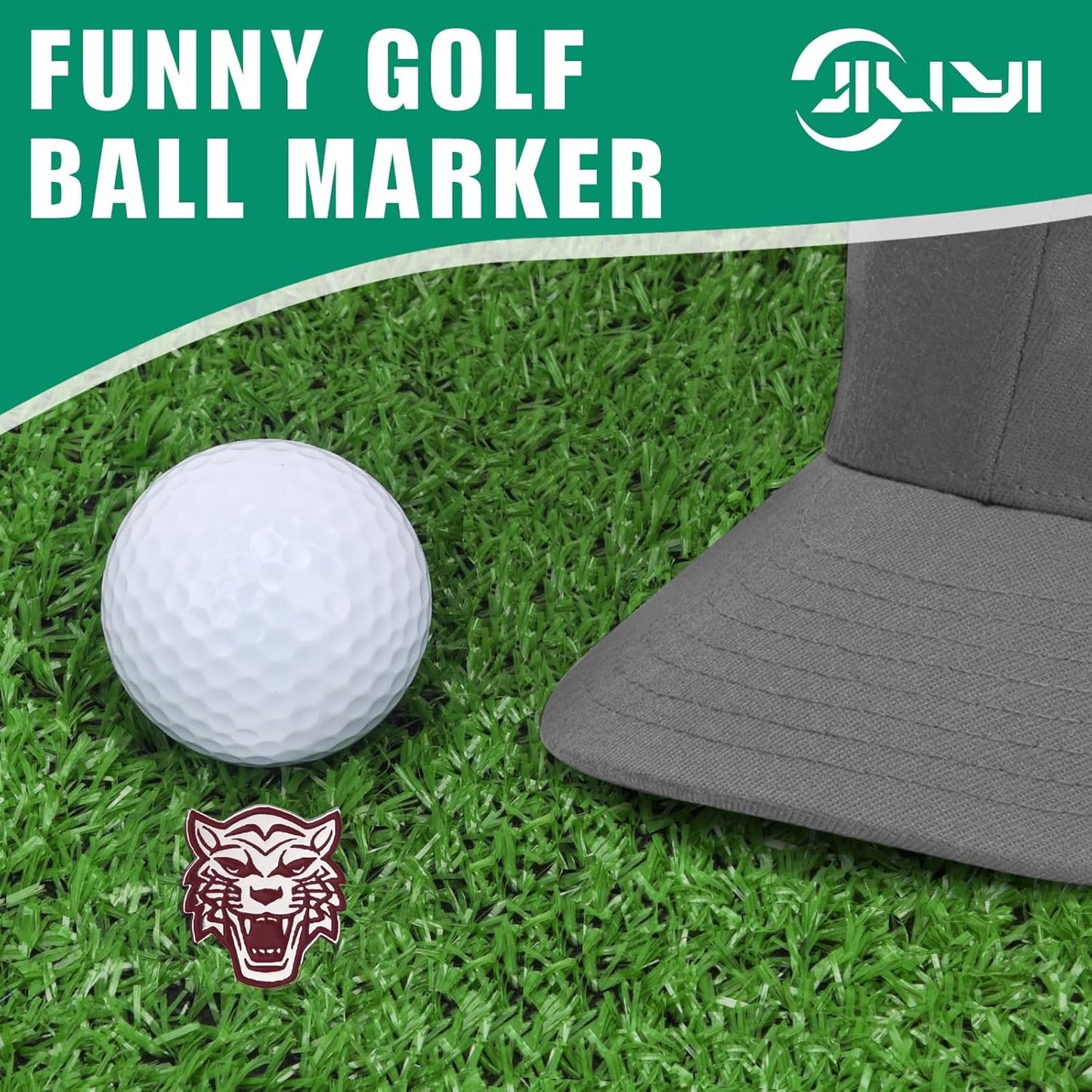 Golf Ball Marker Hat Clip, Golf Accessories for Men, Golf Ball Stamp, Funny Golf Gifts, Golf Gadgets