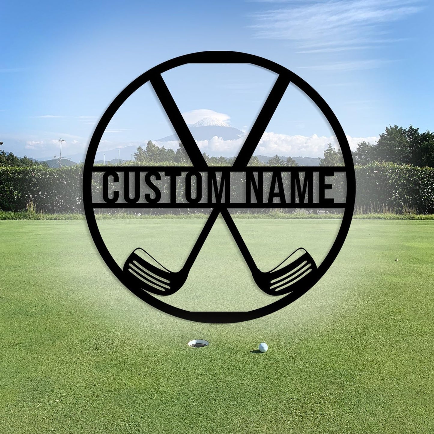 Custom Golf Metal Signs, Personalized Signage Wall Art Decor, Golfer Name Signs, Golf Metal Home Decor, Golf Club Signs (Style-1)