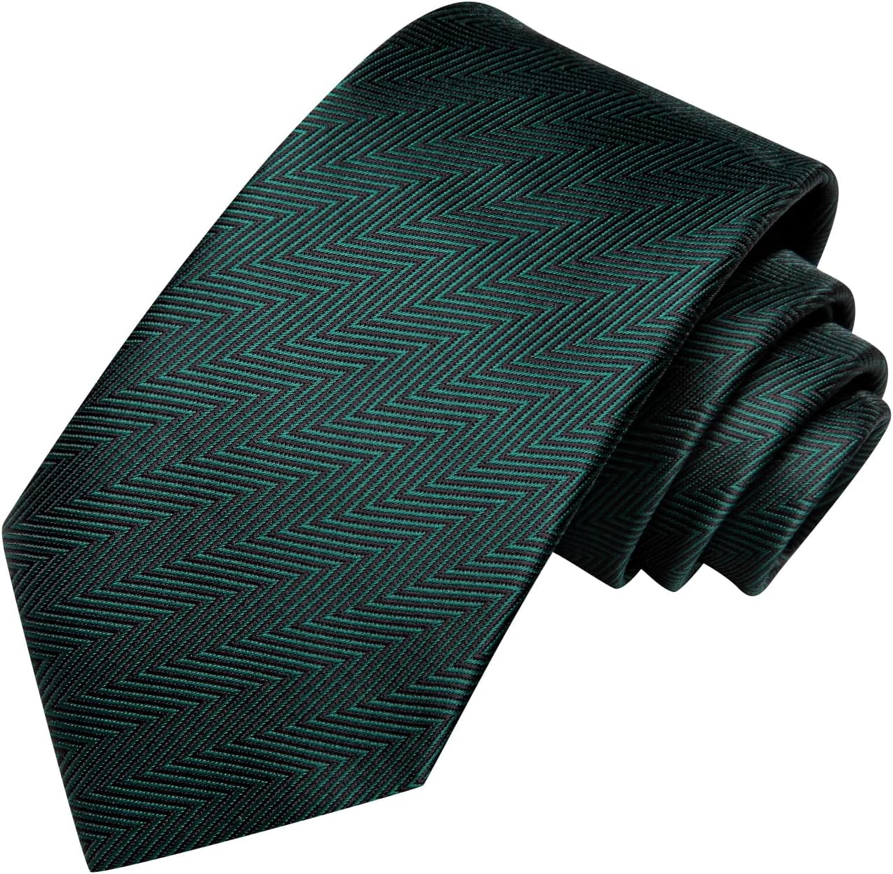 Dubulle Mens Paisley Striped Tie WOVEN Necktie for Men and Handkerchief Cufflinks Set Wedding Formal Business