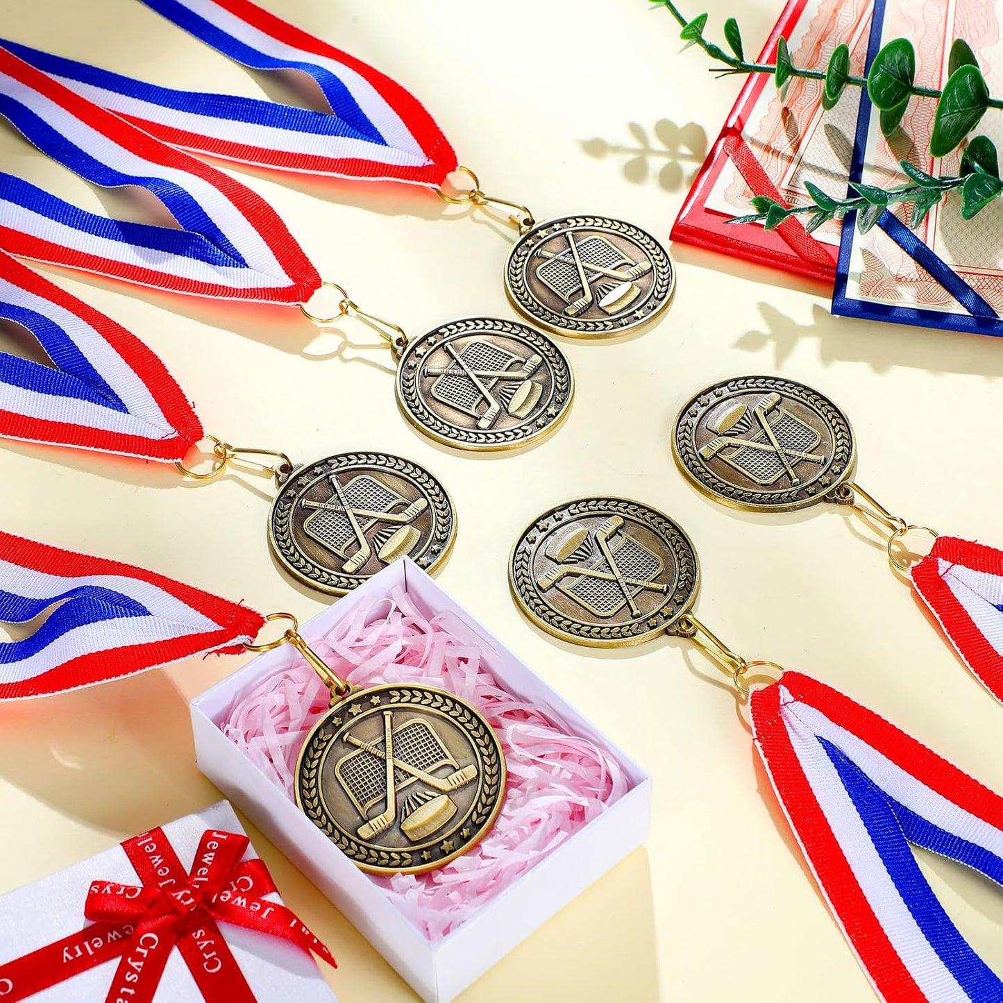 Remuuly 30 Pcs Gold Medals Bulk 2'' Basketball Soccer Baseball Volleyball Football Lacrosse Kickball Cheer Bowling Trophy Medals for Awards for Sports Participation Winner Gift