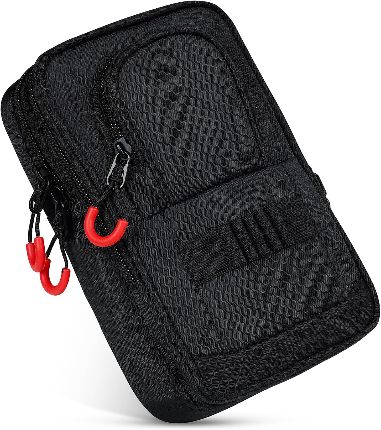 mytag Golf Ball Bag Pouch Zipper | Store 12-15 Balls, Golf Valuables Pouch Portable Outfit Organizer Bag Organizer Case Multipocket, Black