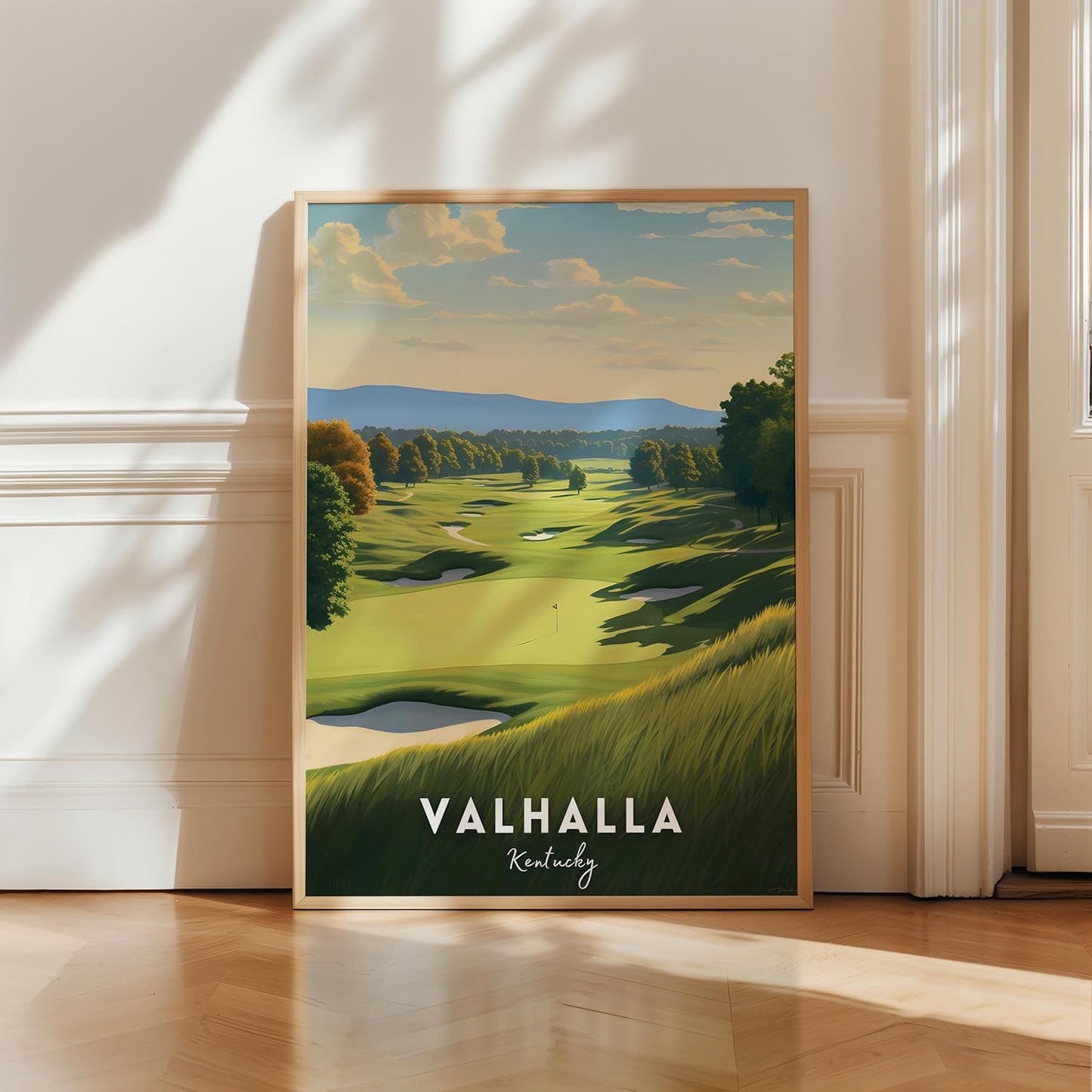 Golf Course Premium Giclee Fine Art Prints - Augusta, Pebble Beach, Pinehurst, Golf Course Posters, Golf Wall Art, Aesthetic Poster for Home Office Decor, Ready to Frame
