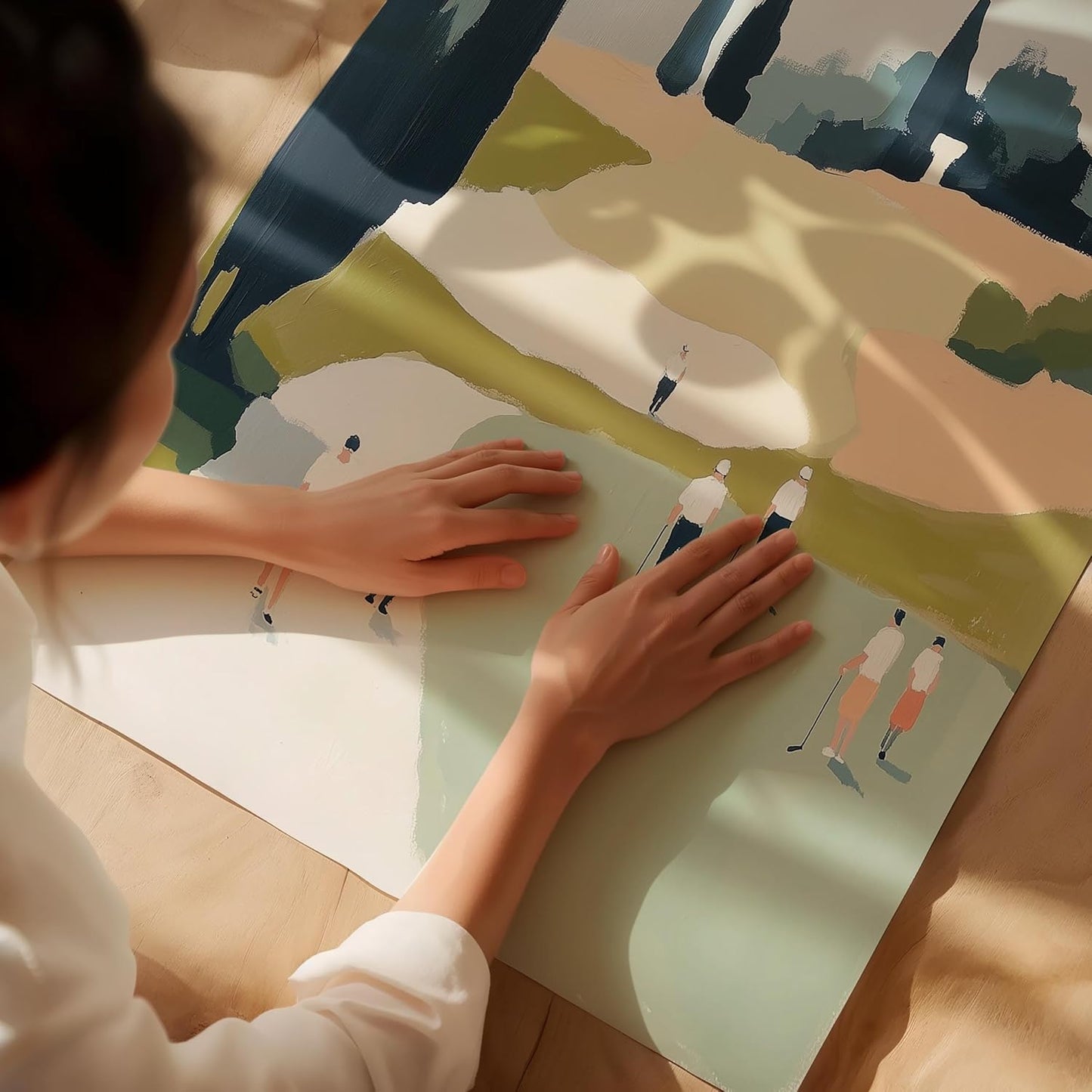 Golf Impressionist Art Print Posters - Premium Giclee Fine Art Prints - Sporty and Sophisticated Home Decor Posters, Golfer Art Prints for Home and Office Decor - Vintage Aesthetic, Ready to Frame