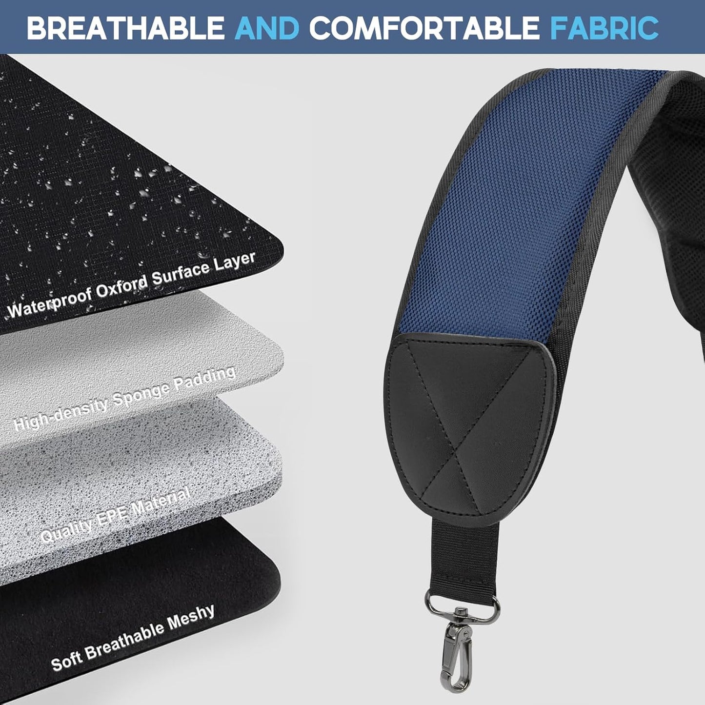 Golf Bag Strap Replacement Golf Bag Shoulder Strap Single Padded Shoulder Strap Adjustable Golf Bag Backpack Straps