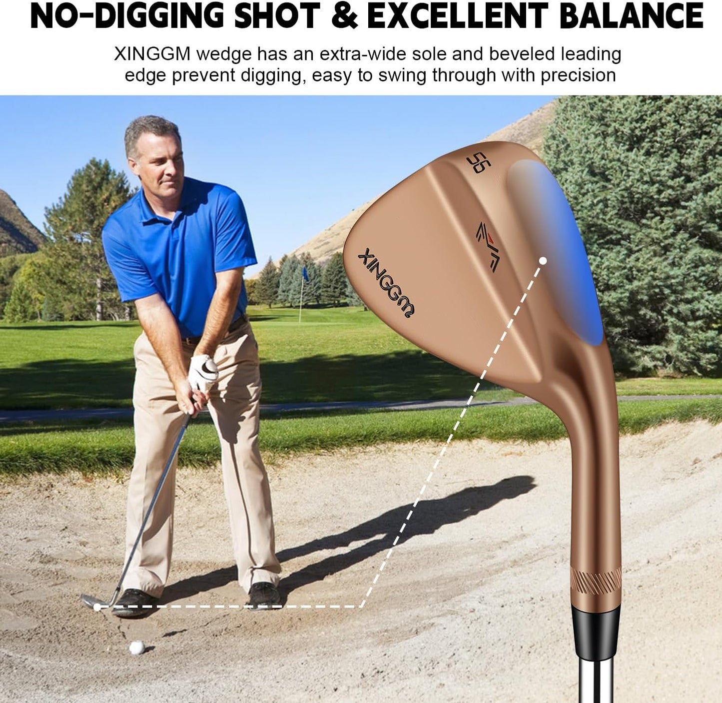 Forged Golf Wedge Set for Men or Individual 48/50/52/54/56/58/60/68/70/72 Degree RH Gap Wedge Sand Wedge Easily Escape from Bunker,Milled Face for More Spin