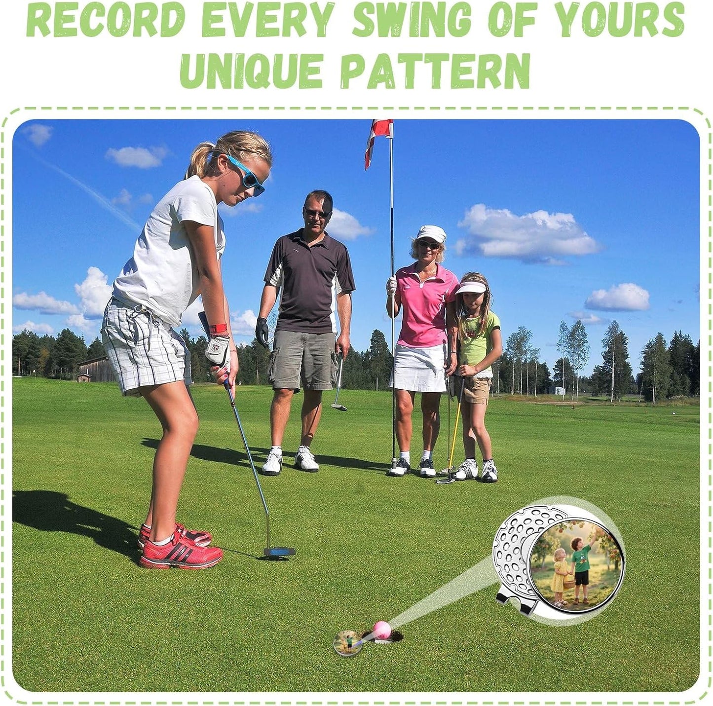 Custom Golf Ball Marker with Magnetic Hat Clip, Personalized Golf Ball Marker Hat Clip, Personalized Hat Clip Ball Marker with Photo, Logo, Name, Unique Gift for Golfers, Dad, Mom, Coach