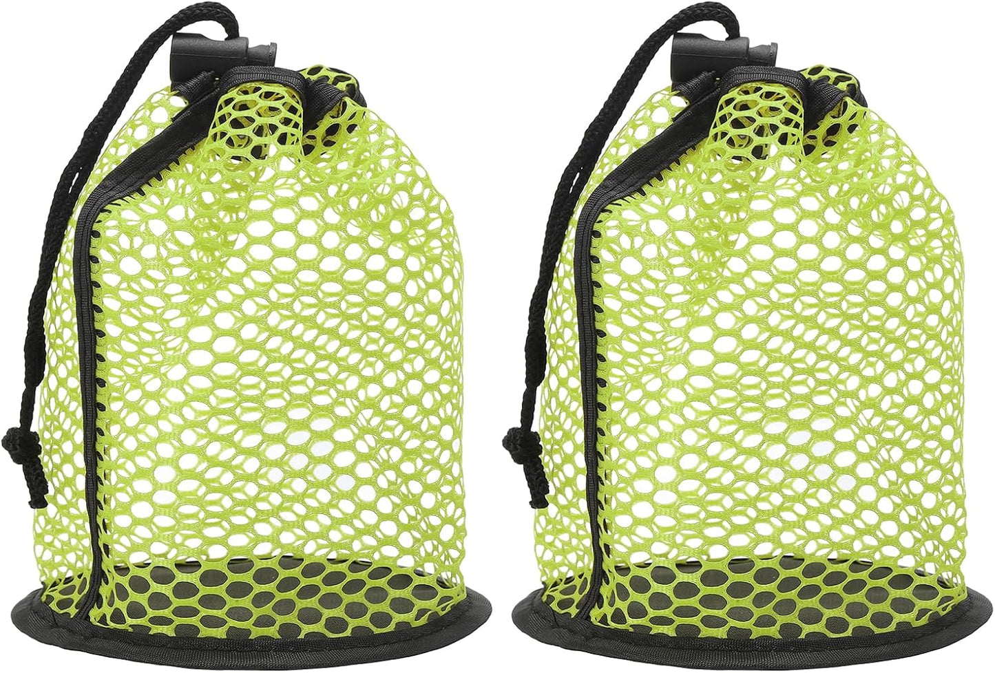 Golf Ball Storage Bag Nylon Mesh Golf Pouch with Adjustable Drawstring Closure for Balls Outdoor Sports Supplies