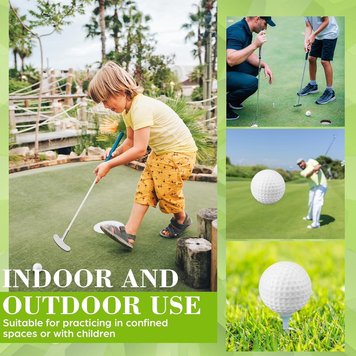 12 Pcs Foam Golf Practice Balls Soft Foam Balls for Golf Practice Realistic Feel and Flight Sport Training