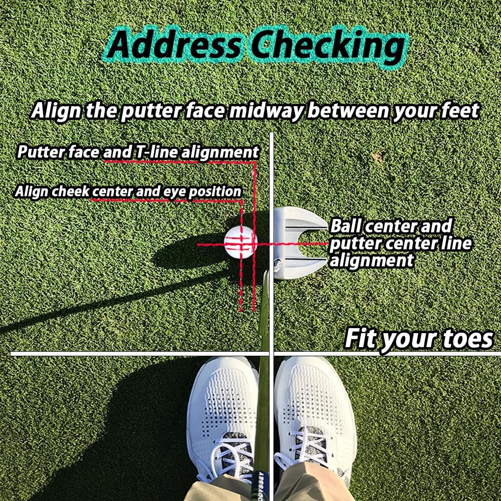 360-Degree Golf Ball Marker Alignment Tool Kit with 3-Color Pens and Gift Box.