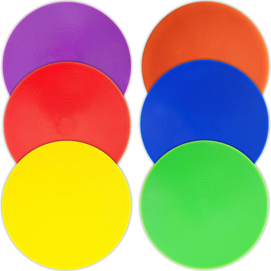 Spot Markers 18 Pcs 9 Inch 10 Inch Non Slip Rubber Agility Markers for Football, Basketball Training Markers,School Activities, Exercise Drills