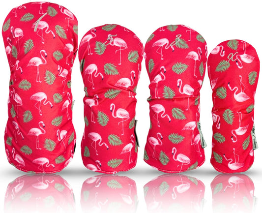 Taboo Fashions Resort Collection Golf Club Covers for Women - Numbered Golf Headcovers Set for Driver, Fairway and Hybrid Clubs - Weather Resistant, Pack of 4