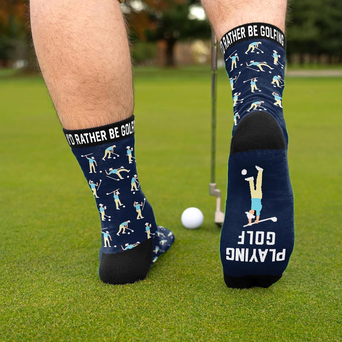VICRAZY Golf Gifts for Men, Women - Golf Accessories, Golf Socks for Dad, Mom - Funny gift, Christmas Gifts, Stocking Stuffer
