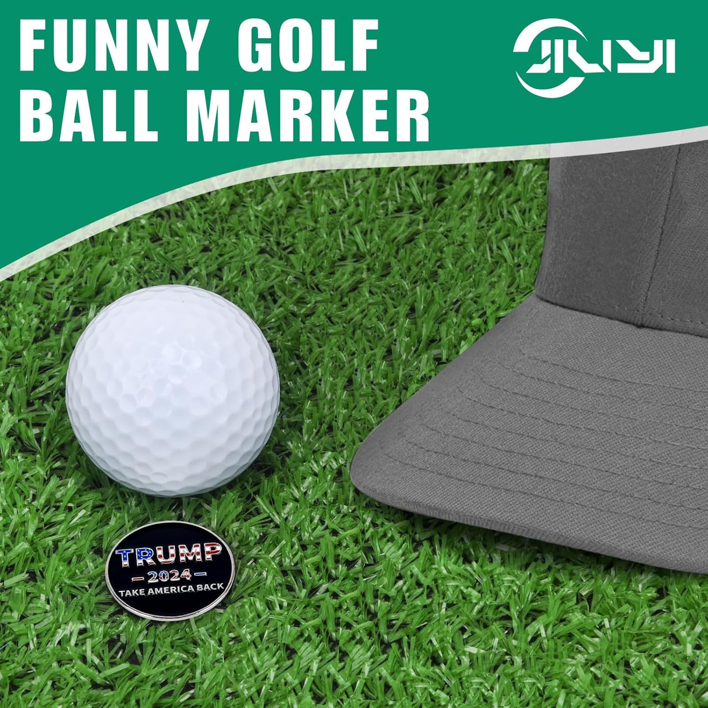 Golf Ball Marker Hat Clip, Golf Accessories for Men, Golf Ball Stamp, Funny Golf Gifts, Golf Gadgets