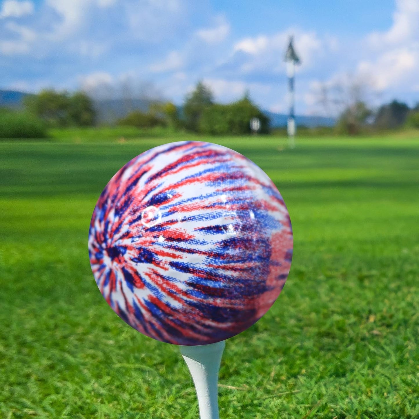 Tie Dye Golf Balls 12 Pack- Your Unique Swing, Your Unique Moments!