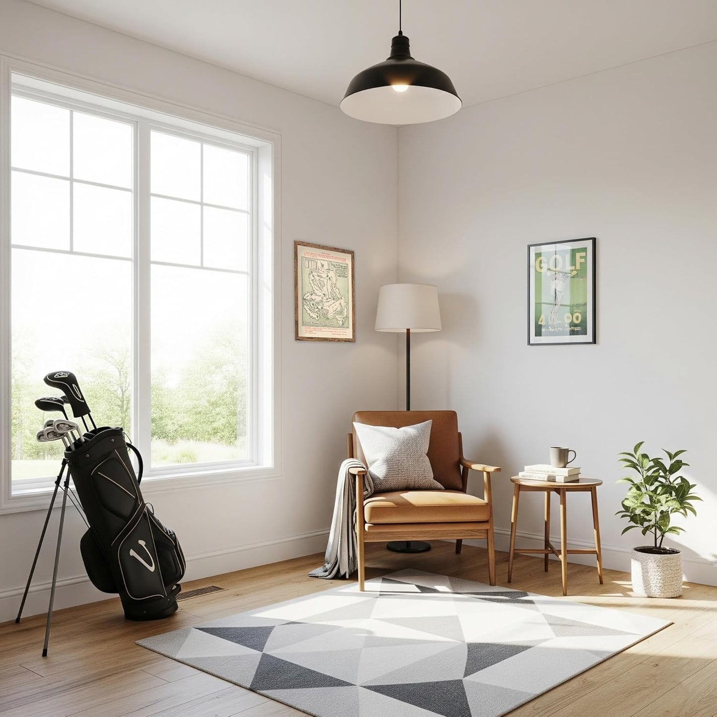 Framed Golf Map - Augusta National Golf Club Course, 1954, Vintage Wall Art, 11x14 (11x14 Framed)