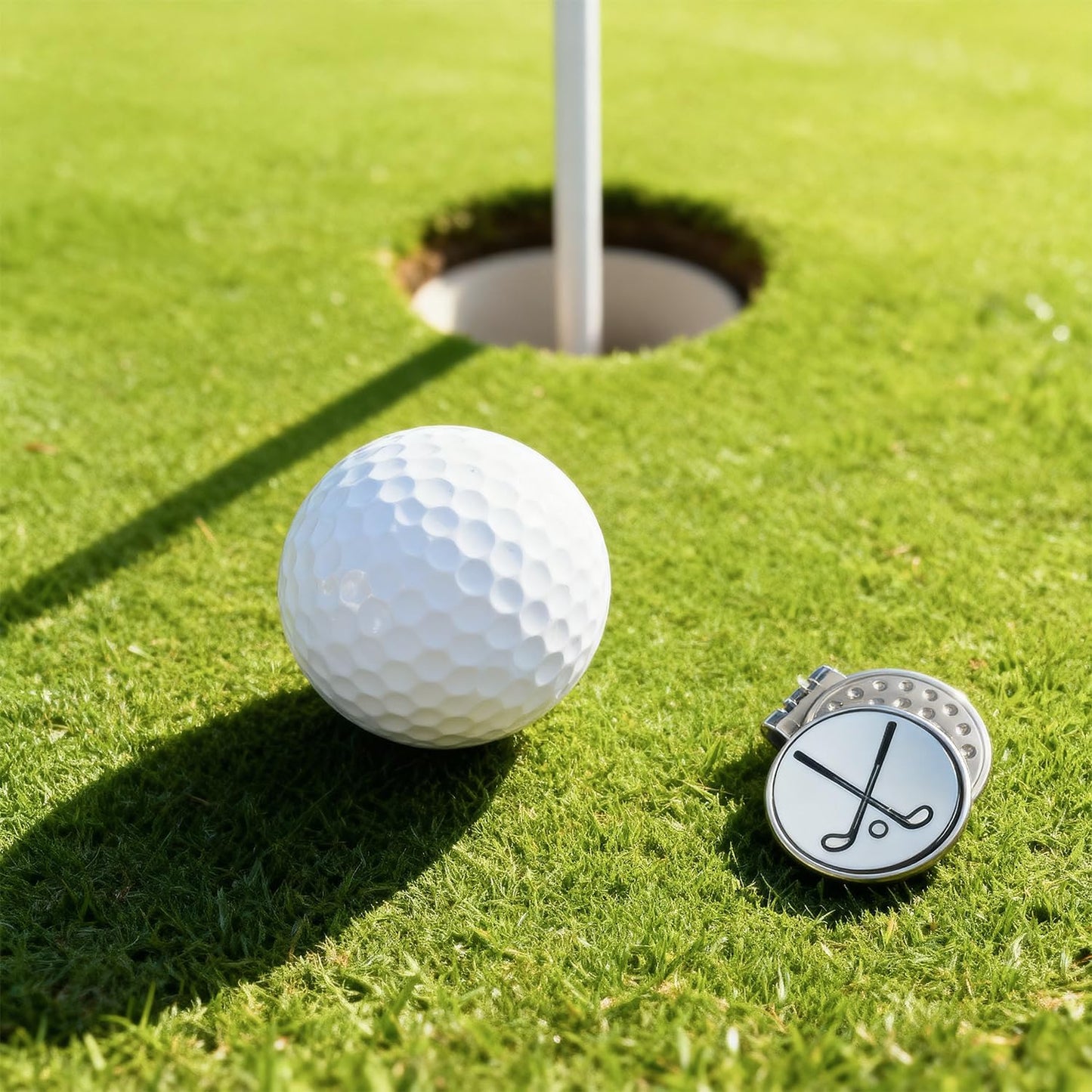 Custom Golf Ball Markers with Magnetic Hat Clip, Personalized Ball Marker & Clip,Metal Markers with Photo/Logo/Text Name, Durable Zinc Alloy Golf Accessories for Men Women